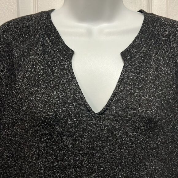 Cabi Black/Grey Long Sleeve Shift Dress Size S (Fits Oversized,See Measurements) - Picture 2 of 11